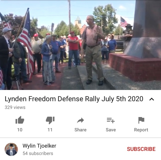 Gary Small Lynden Freedom Defense Rally 070520